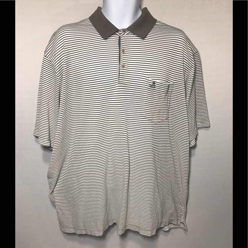 Tommy Bahama 18 Golf Striped Polo XXL